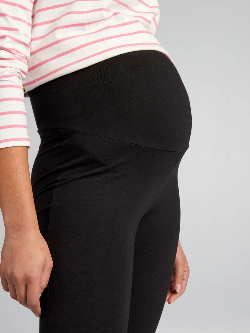 Legging court grossesse   noir