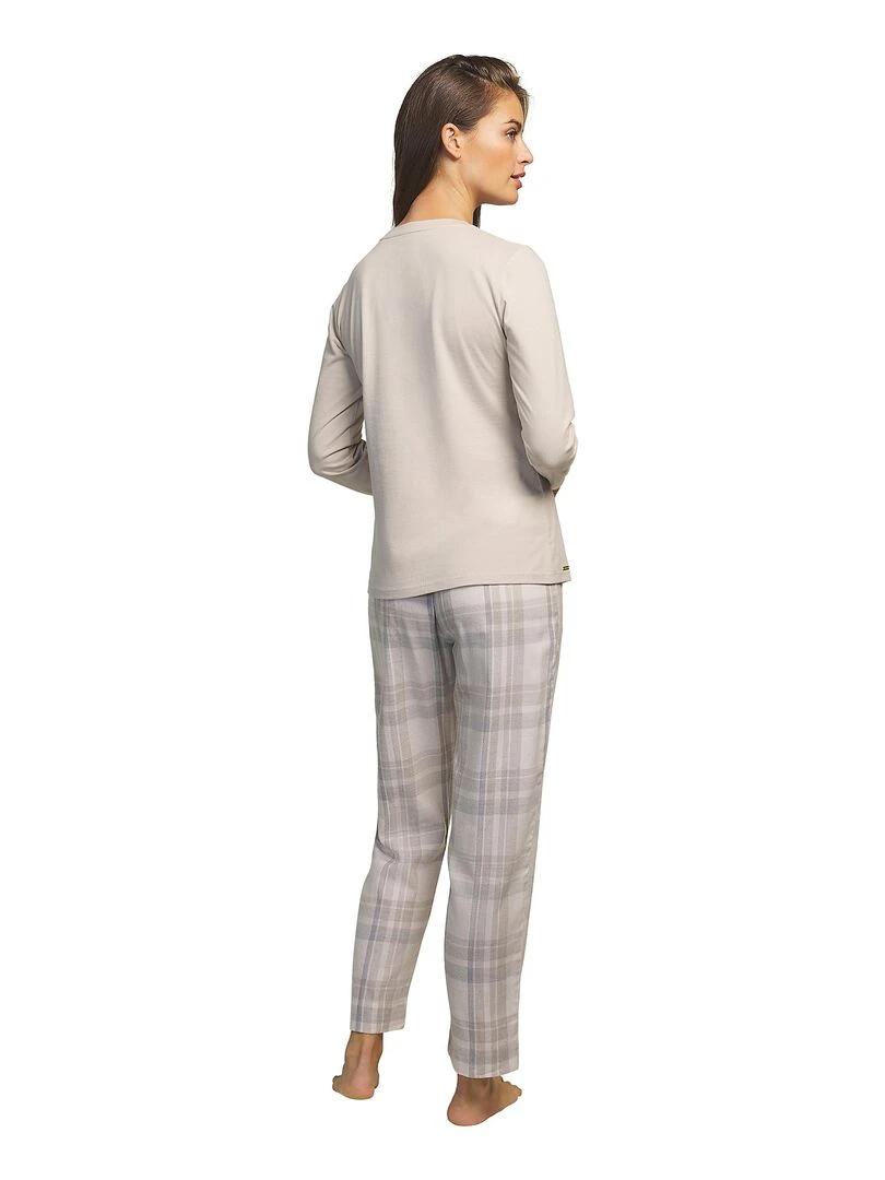 Tenue de détente et intérieur pyjama pantalon haut Nordic Beige
