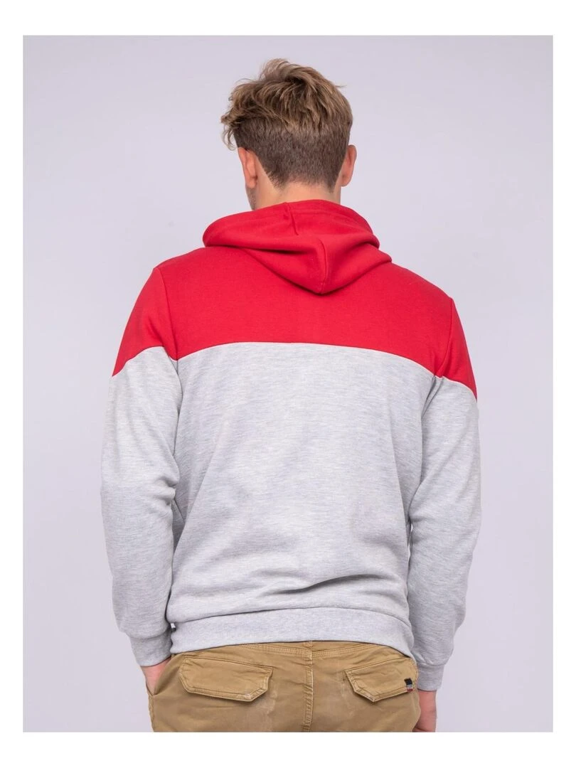 Sweat zippé capuche WICK Rouge