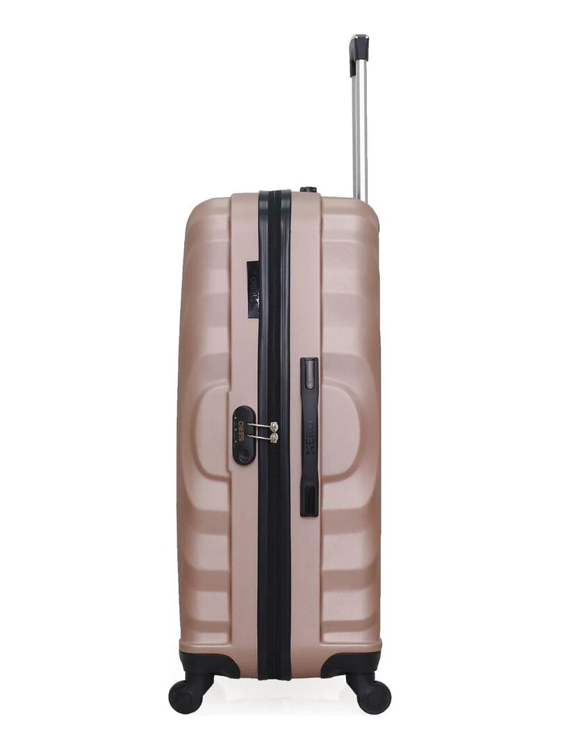 Lot de 4 Valises Rigides Grand Format  Taille Moyenne  Cabine et Cabine XXS LAGOS M   Rose