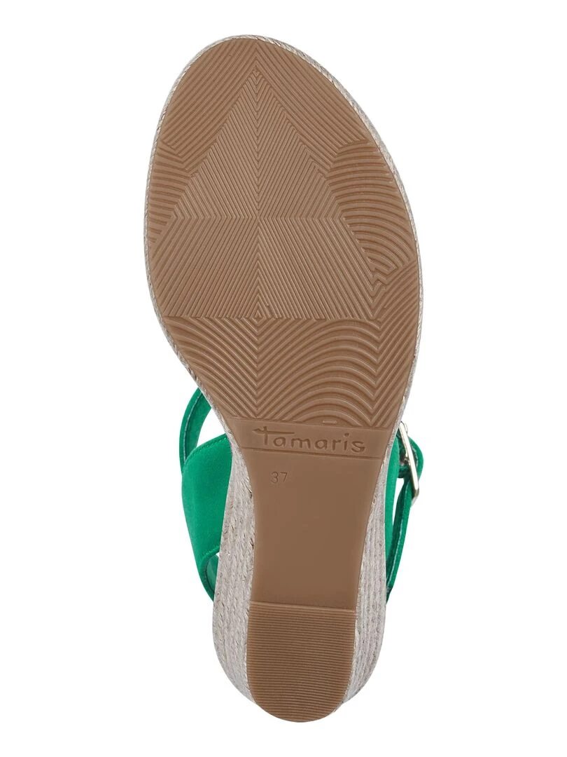 Sandales Compensées Tamaris Touch It   Vert