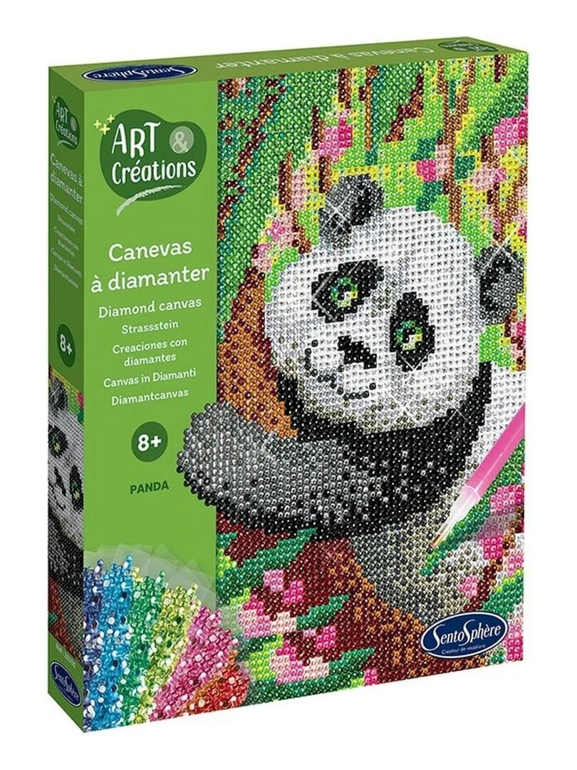 Canevas a diamanter Panda Art et creations N/A