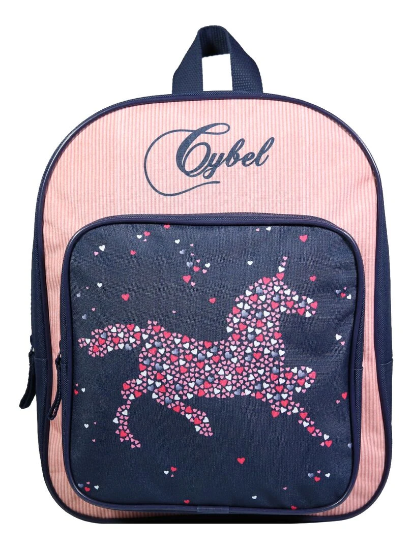 BAGTROTTER Sac à dos 31 cm avec poche maternelle Cybel Cheval Licorne Bleu et rose Bleu