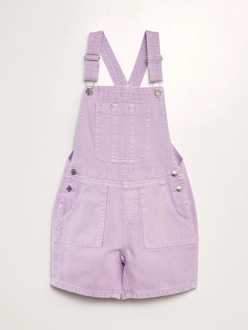 Salopette en jean Violet