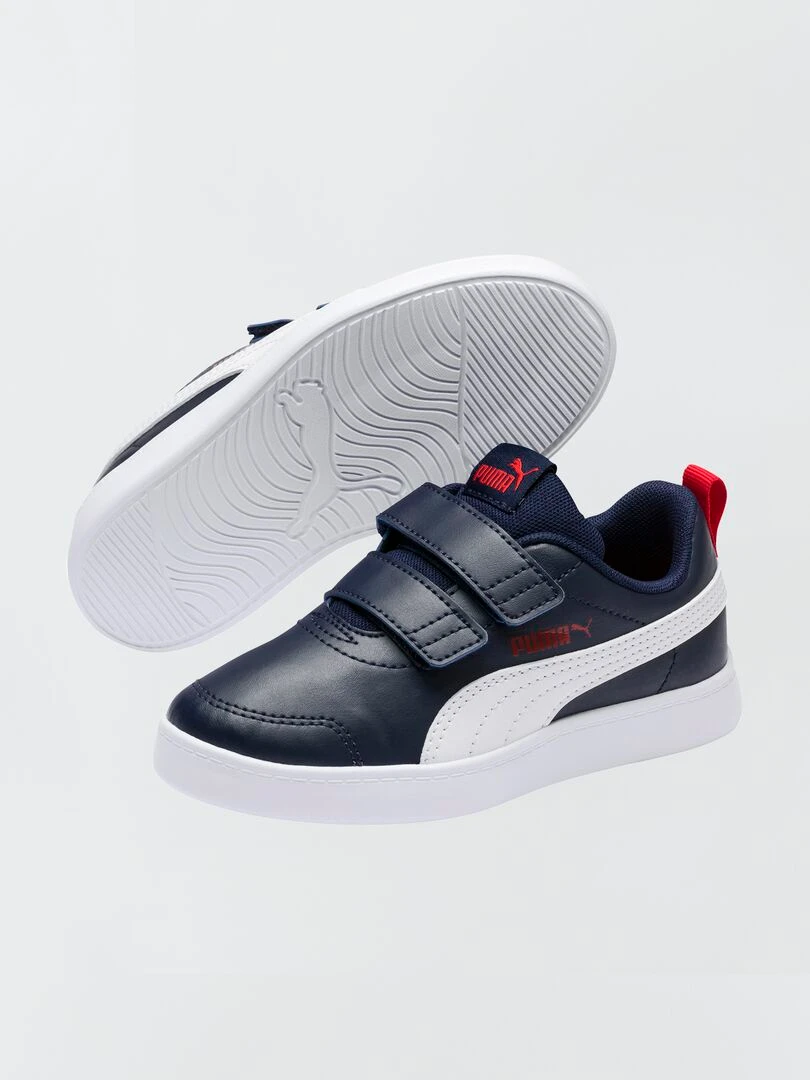 Baskets courtflex tricolore 'Puma' Bleu
