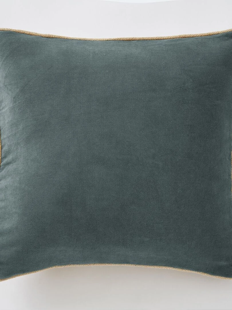 Coussin velours collection Cesar gris anthracite