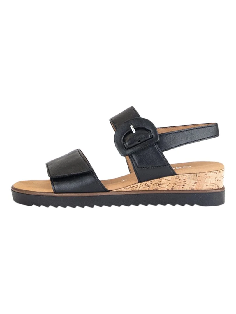 Sandales Cuir Gabor Nappa Noir