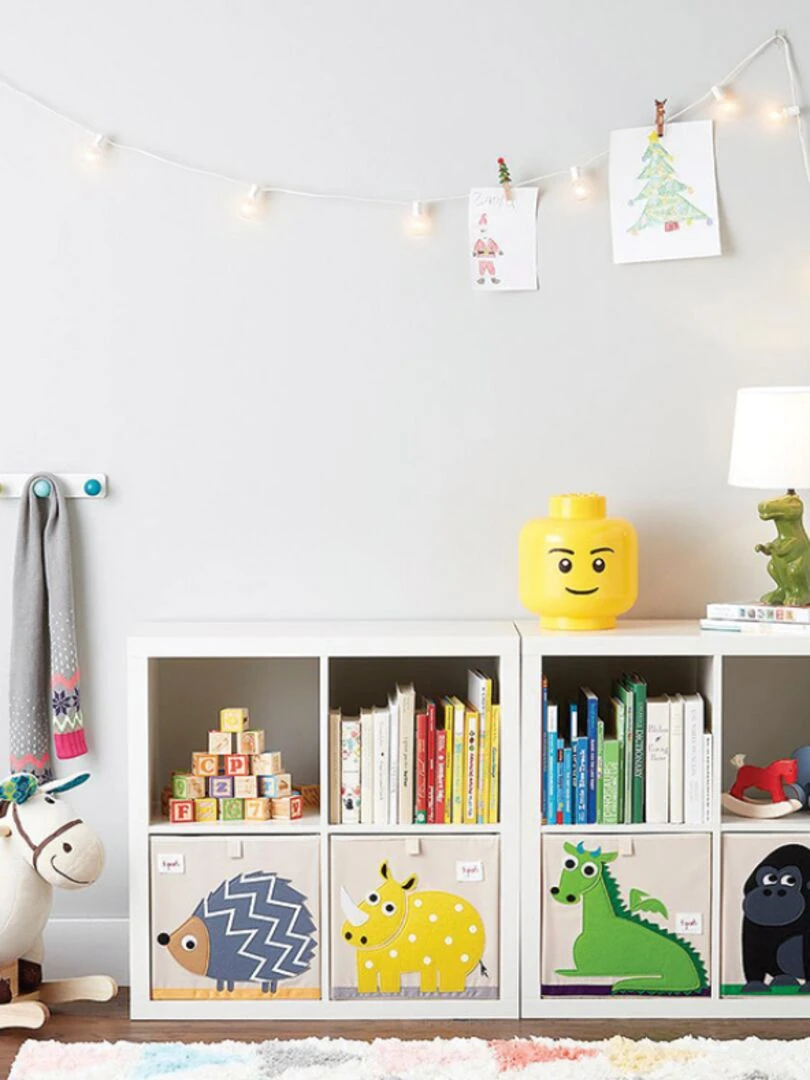 Cube de rangement Gorille (33 5 x 33 5 cm) Noir