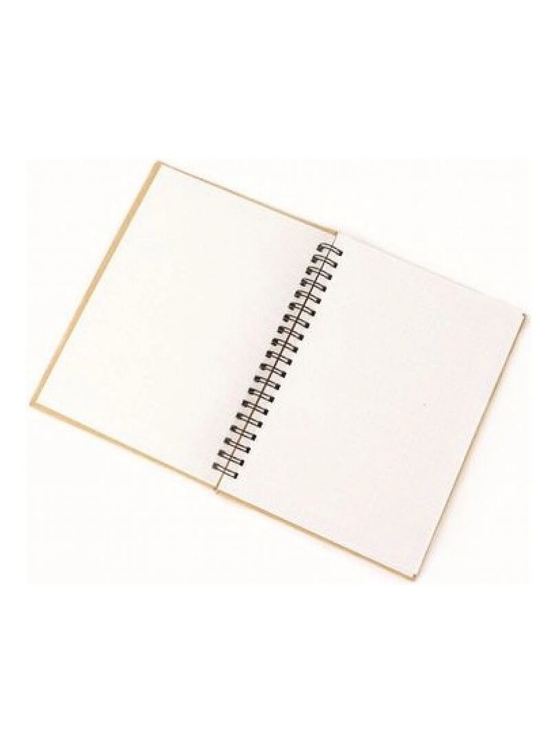 Carnet Kraft Spirales Papier Blanc Et Pois 130 X 180 Cm   N/A