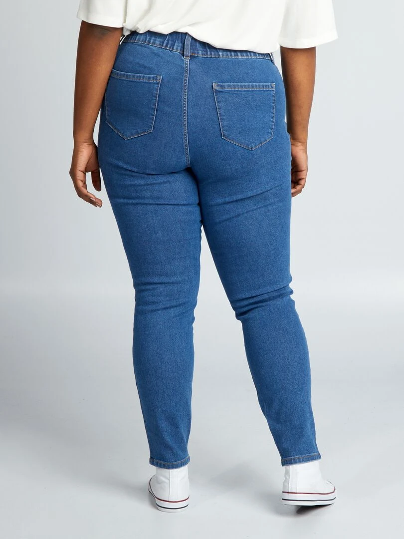 Jegging taille haute regular stretch   Stone