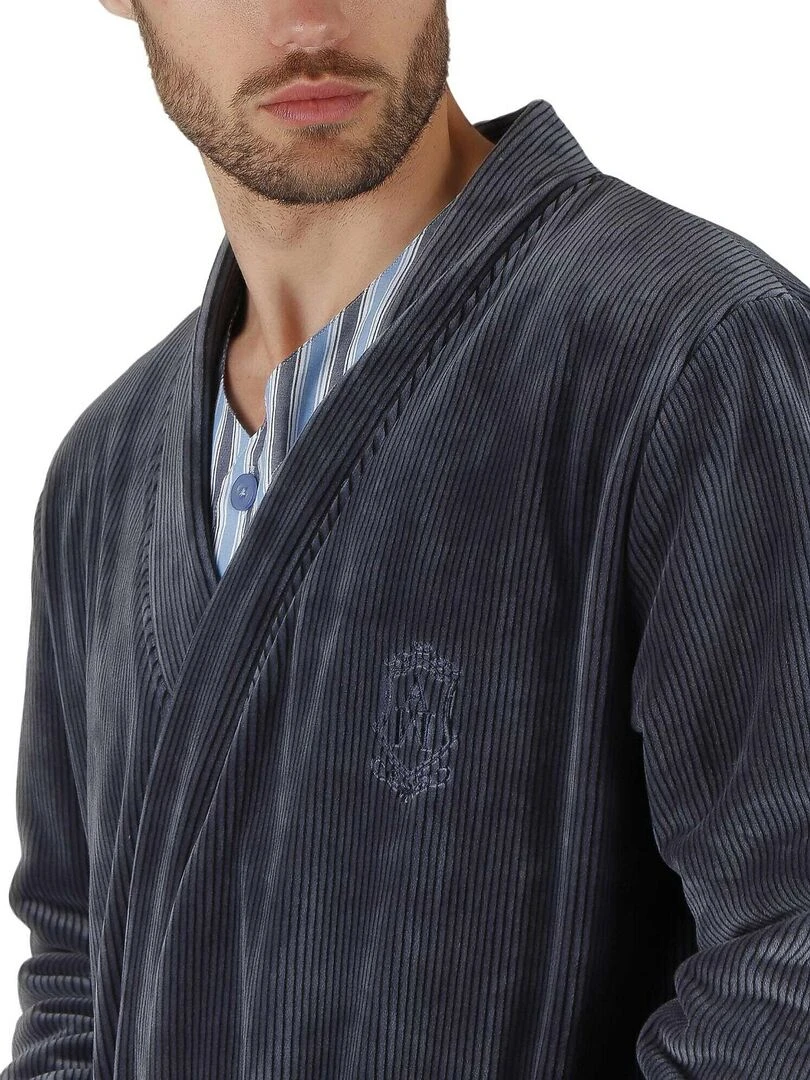 Robe de chambre Every Stripes   Bleu marine