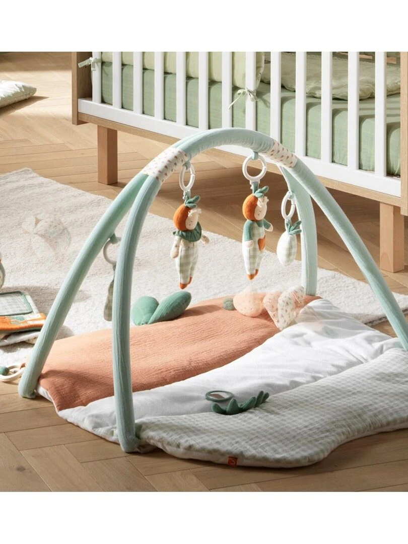 Tapis d'éveil avec arches Botanica   Ecru