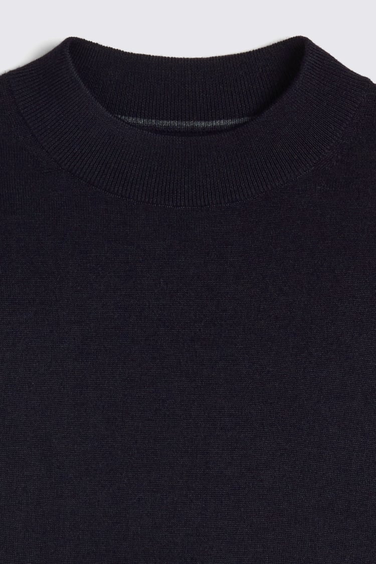 White Merino Mock-Neck Jumper   Buy Online at Moss
