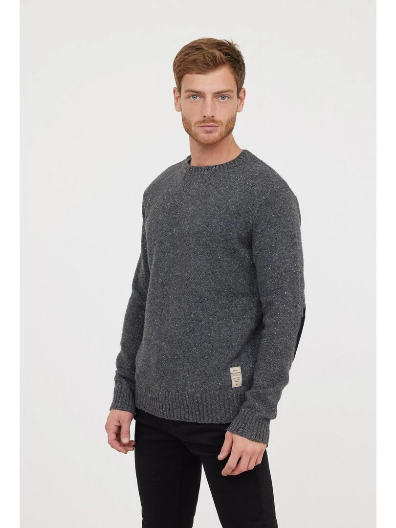 Lee Cooper Pull manches longues laine regular COOLY gris anthracite