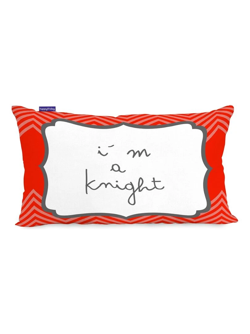 Housse de coussin Knight "Happyfriday" Blanc