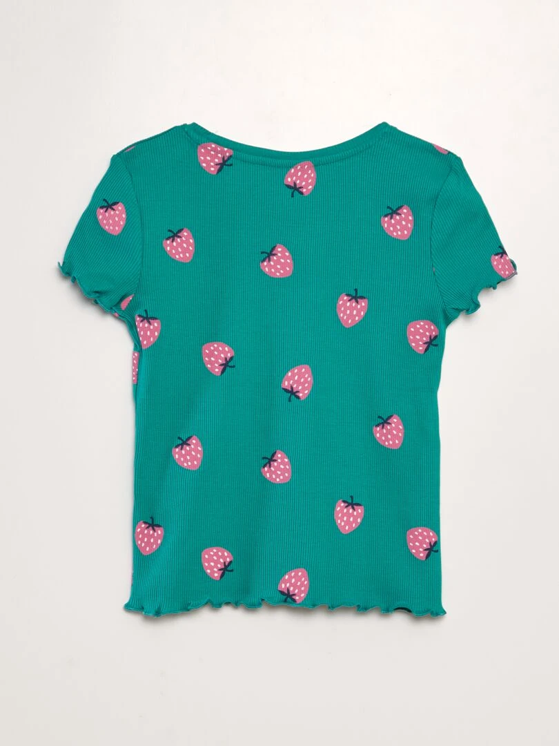 T shirt manches courtes   Vert