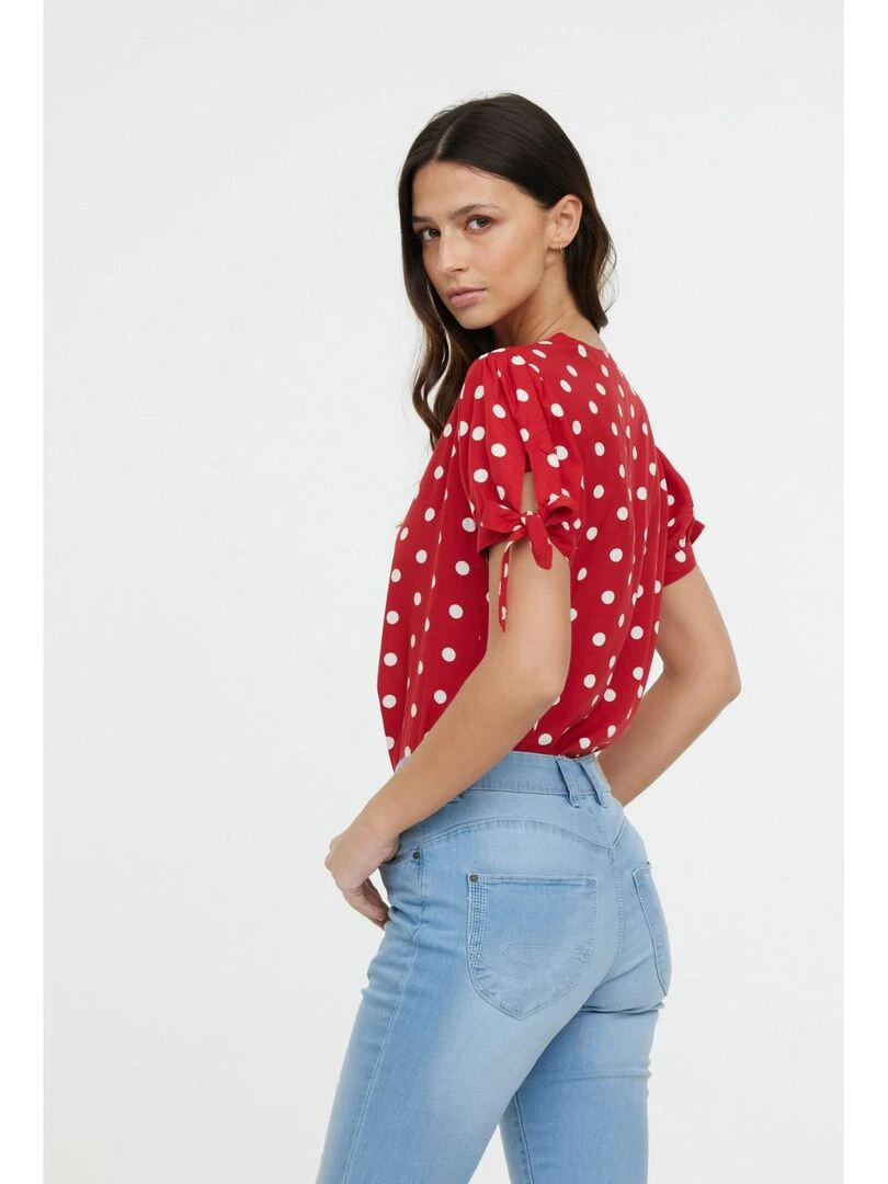 Lee Cooper   Chemise manches courtes viscose regular DISIA MC   Rouge