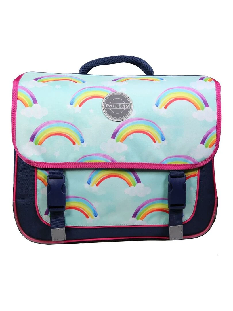 BAGTROTTER Cartable 38 cm Phileas Arc En Ciel Bleu Système Smart Comfort Bleu