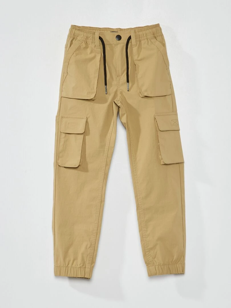 Pantalon multi poches Beige