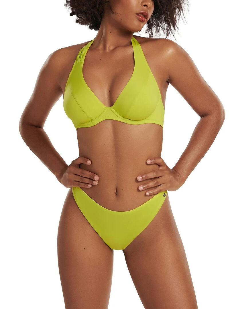 Bas maillot brésilien de bain taille basse Palma   Vert