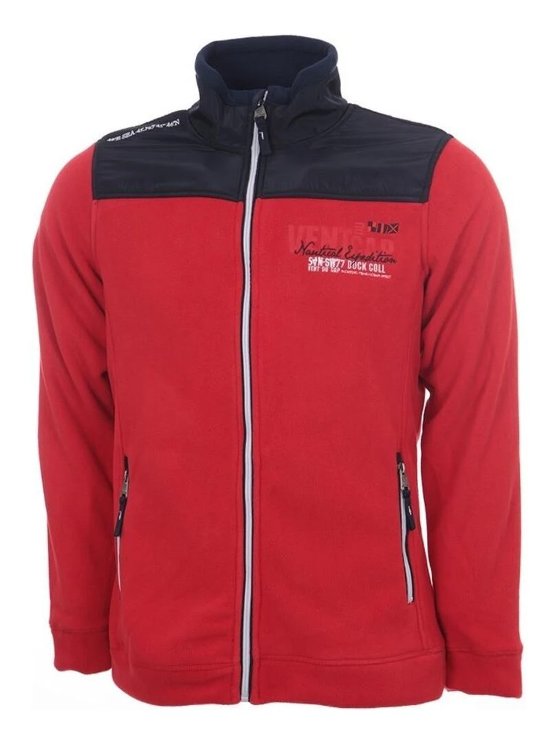 Blouson polaire homme CORTEL VENT DU CAP Rouge