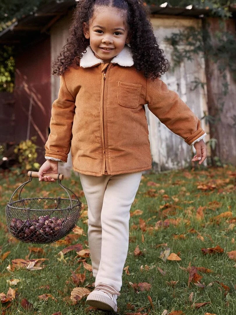 Legging bébé en molleton Charlie   Ecru