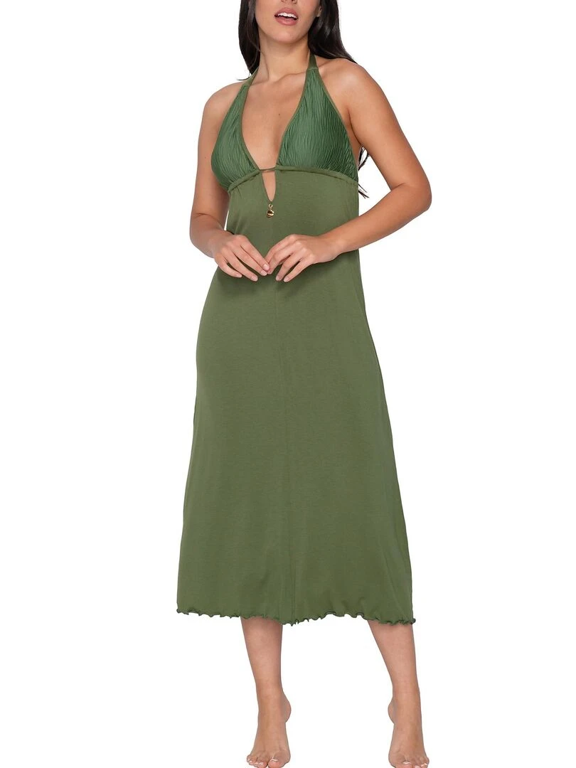 Robe longue estivale Scarlet Vert