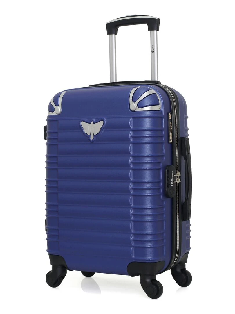 LPB LUGGAGE VALISE CABINE ABS GIULIA 4 ROUES 55 CM Bleu marine