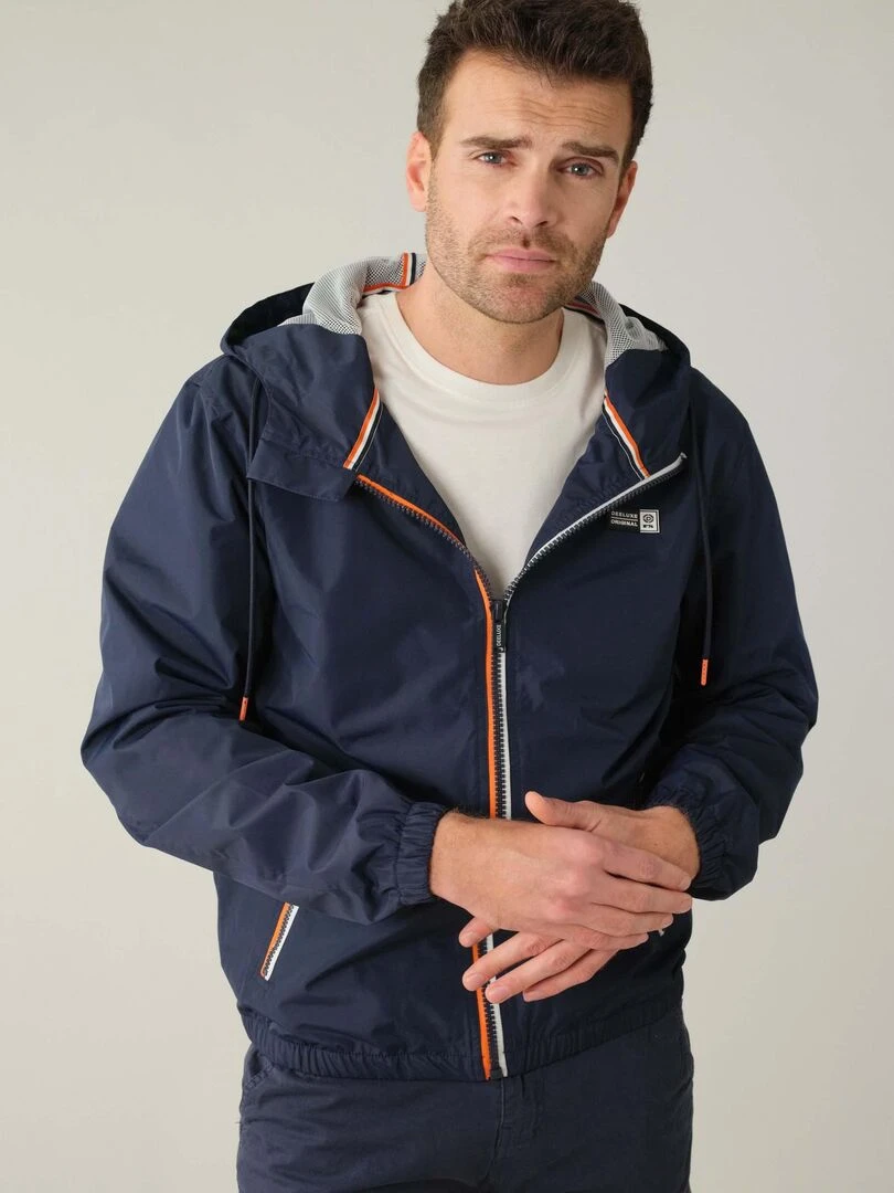 Blouson homme avec capuches doublée 'Deeluxe'   Bleu marine