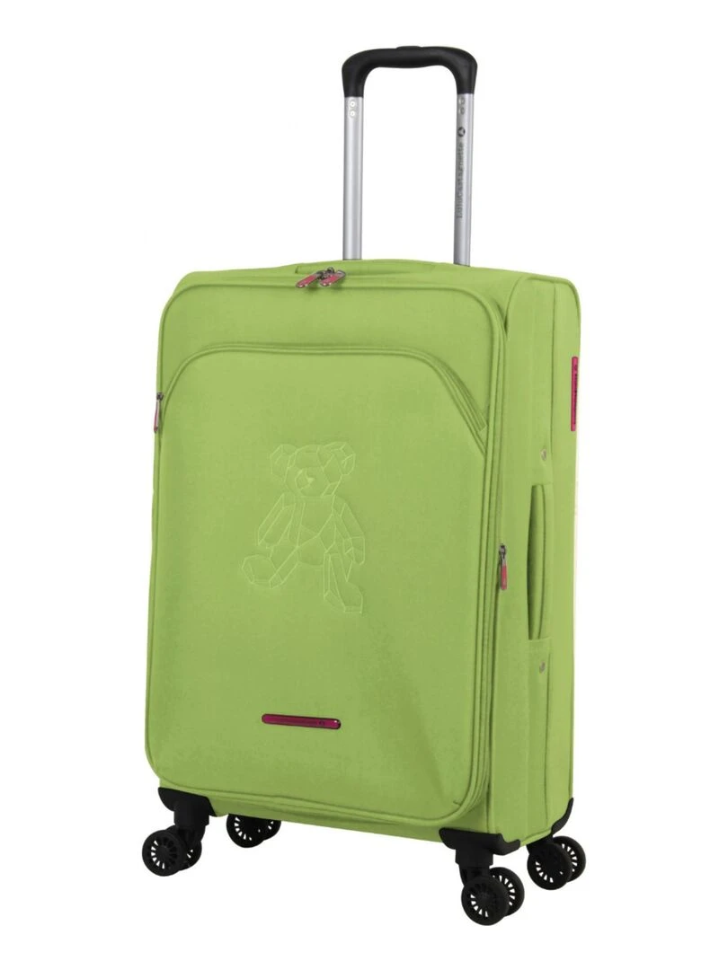 LULU CASTAGNETTE VALISE S TEDDYBEAR Vert