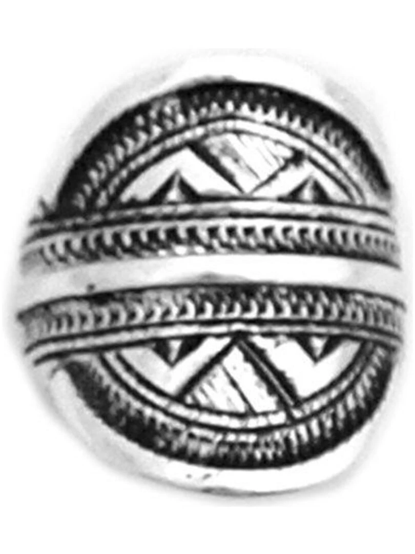 Bague mixte Chevalière ethnique  Bijoucolor   Argent