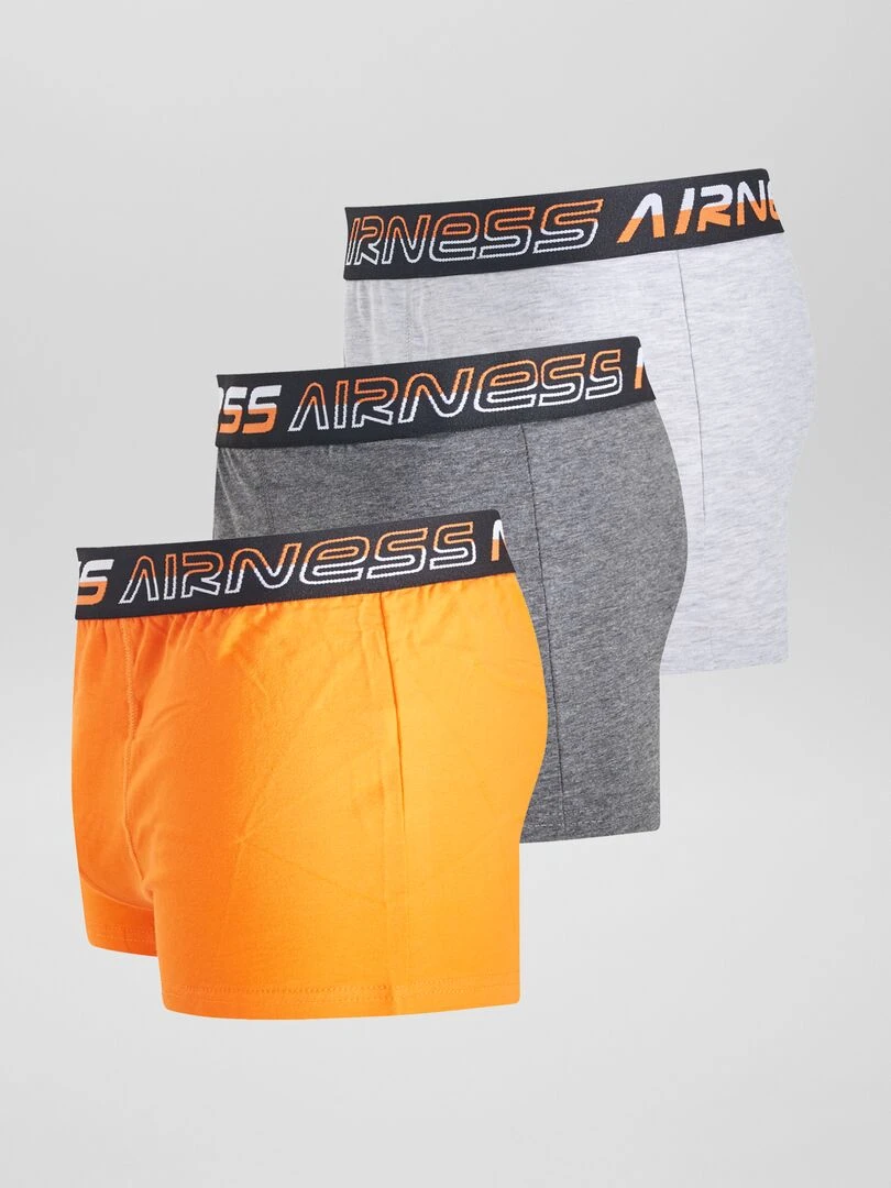Lot de 3 boxers unis 'Airness'   Orange