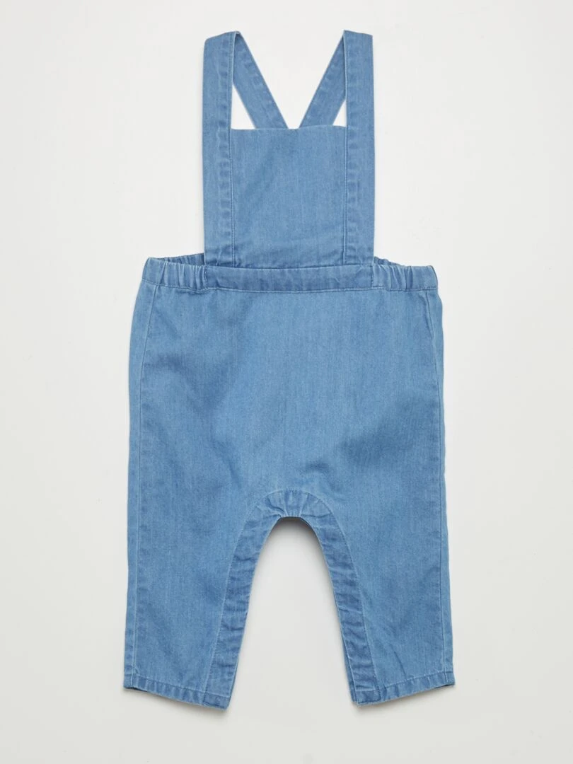 Ensemble body + salopette en denim   Blanc/denim