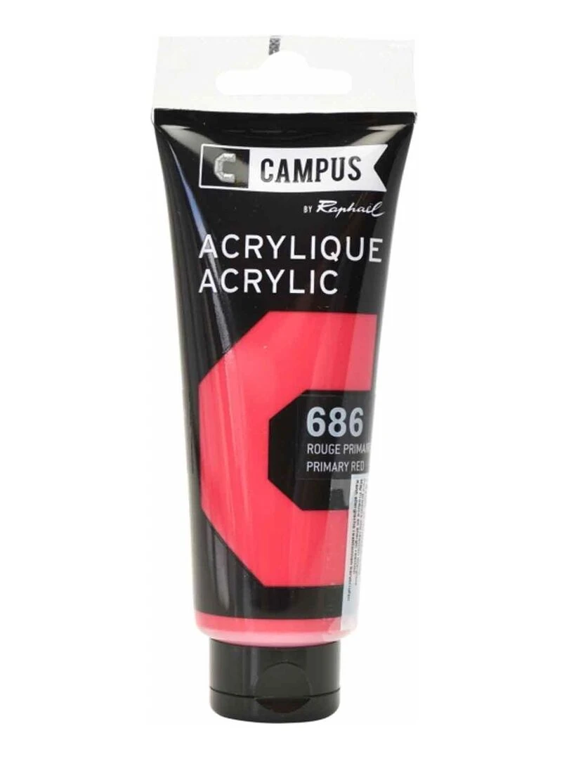 Peinture acrylique 100 ml Rouge primaire n°686 N/A