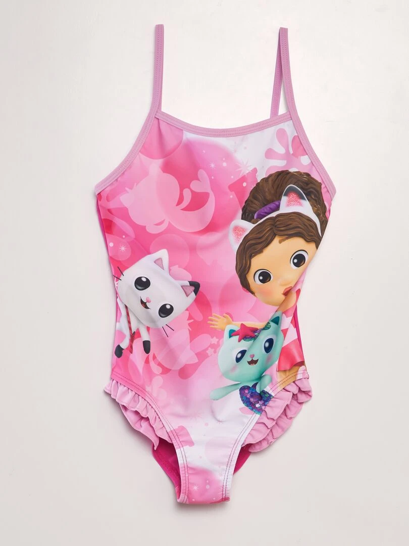 Maillot de bain 'Gabby et la maison magique' 1 pièce Rose clair