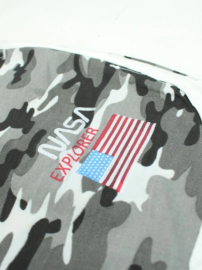 Nasa   Short De Bain homme imprimé logo   Gris