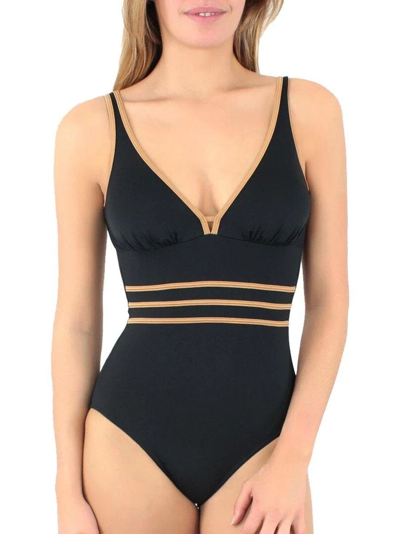 Maillot sculptant une pièce Venezia Bonnets B à D Noir