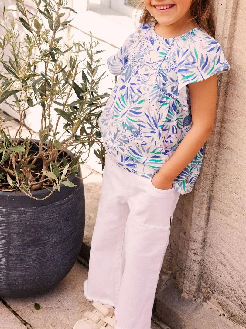 Pantalon enfant Minaouet   Blanc