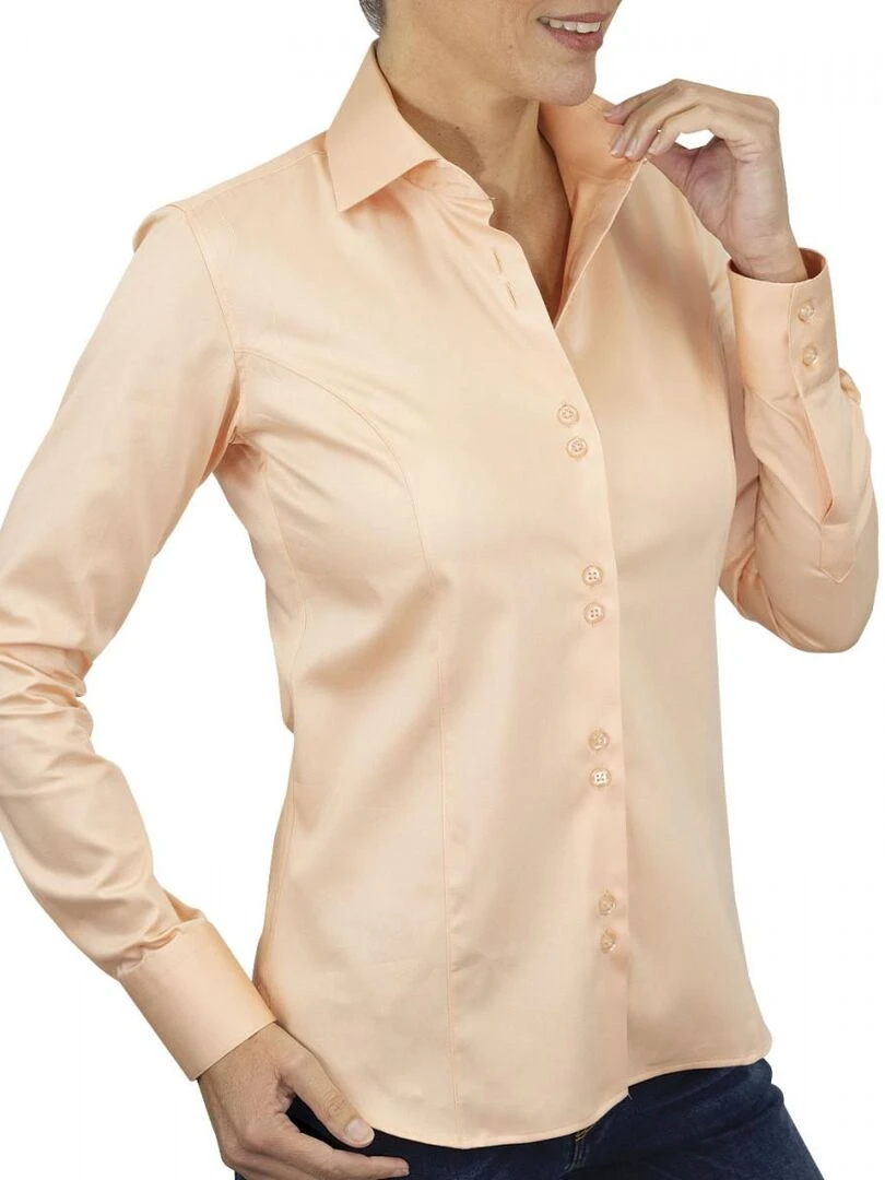 Chemise femme unie CASSY Orange