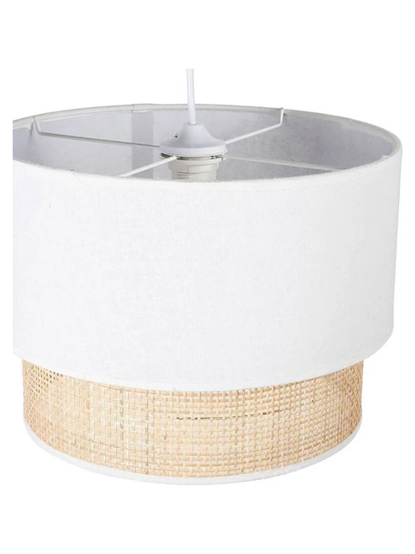 Suspension gigogne rotin blanc D35   Blanc