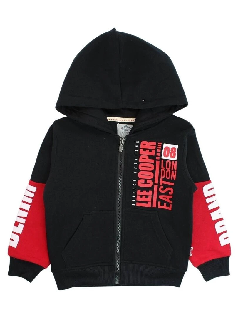 Lee Cooper Ensemble Veste sweat pantalon garçon Imprimé Lee Cooper Rouge