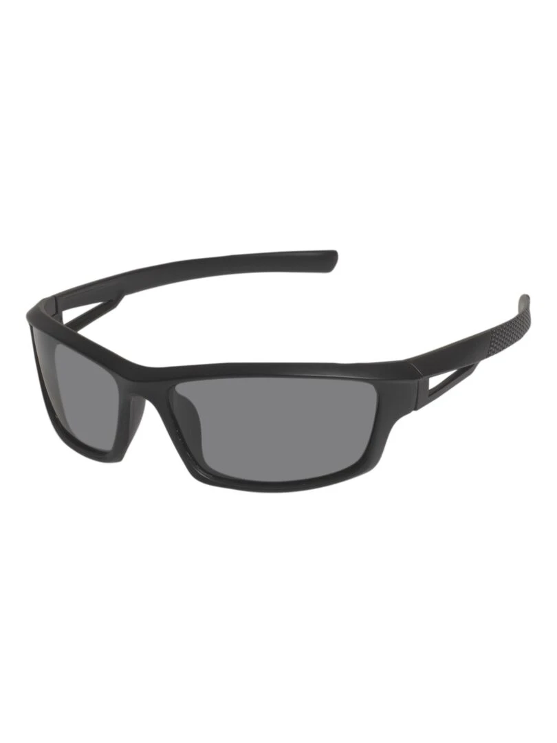 Lunettes de soleil Mixte Sport finition gomme Noir Noir