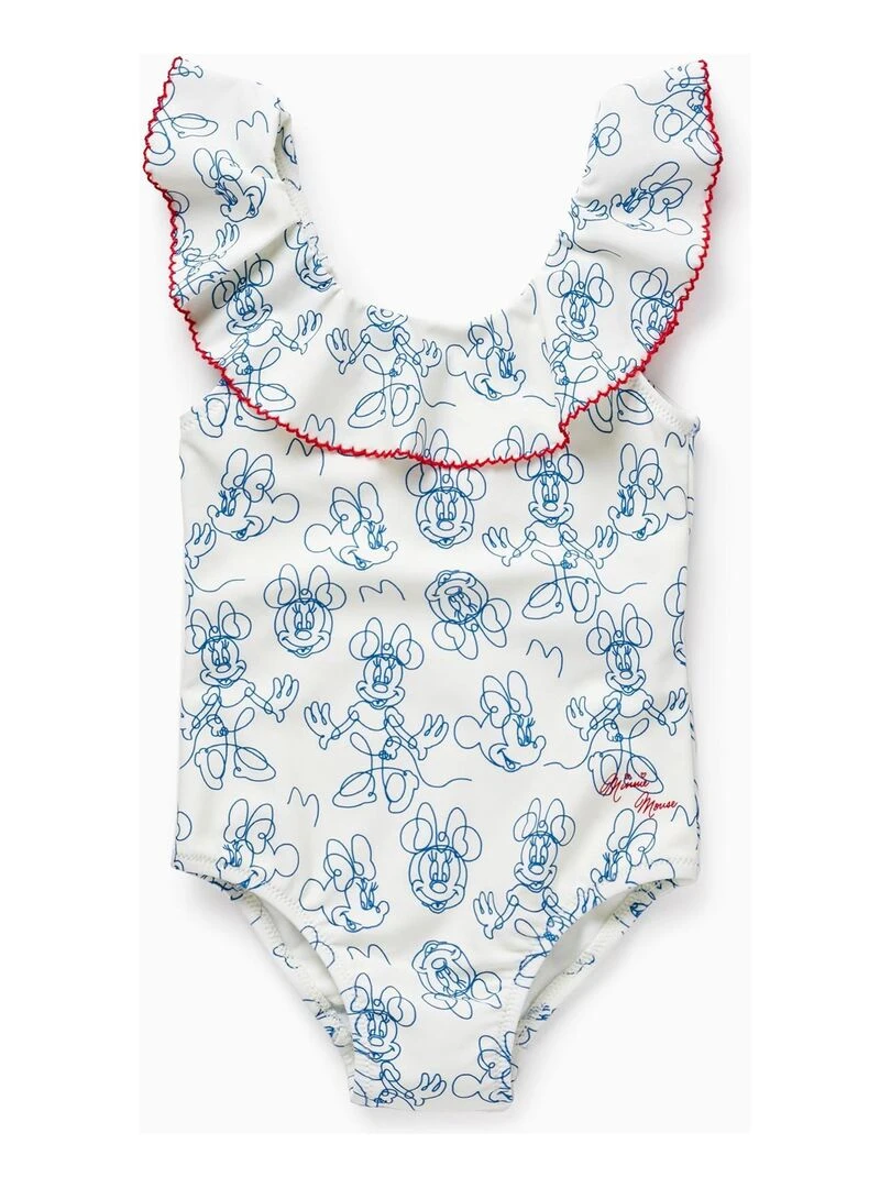 Maillot de Bain UPF80 pour Bébé Fille 'Minnie' Blanc