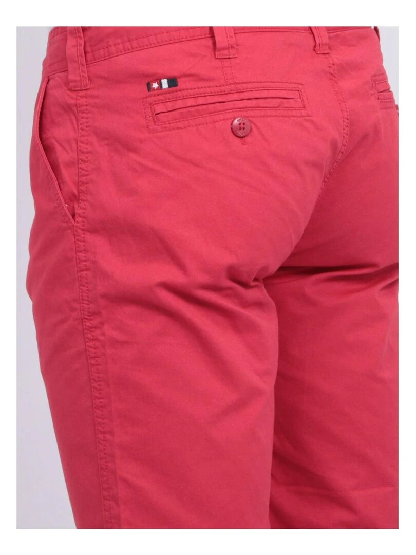 Bermuda chino BAGOO   Rouge