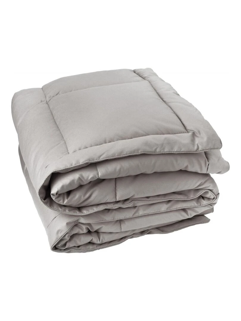 Édredon Effet duvet Gris foncé