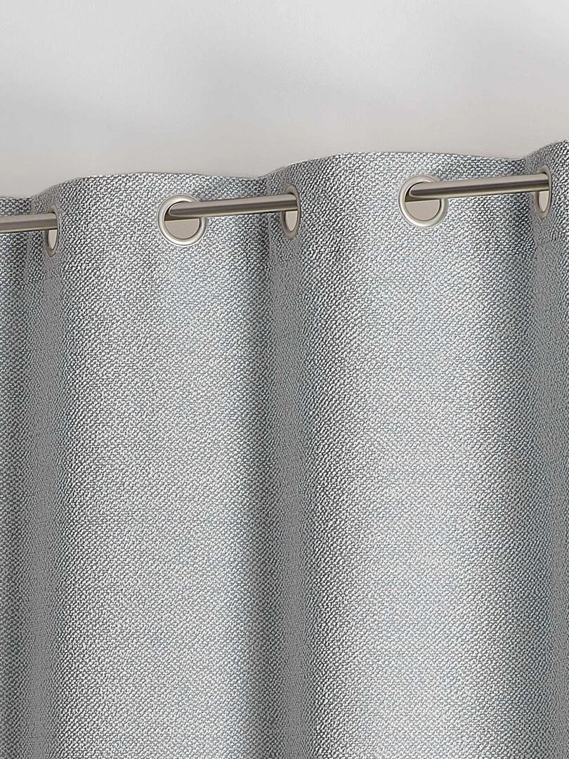 Rideau tamisant et thermique bouclette   Gris clair