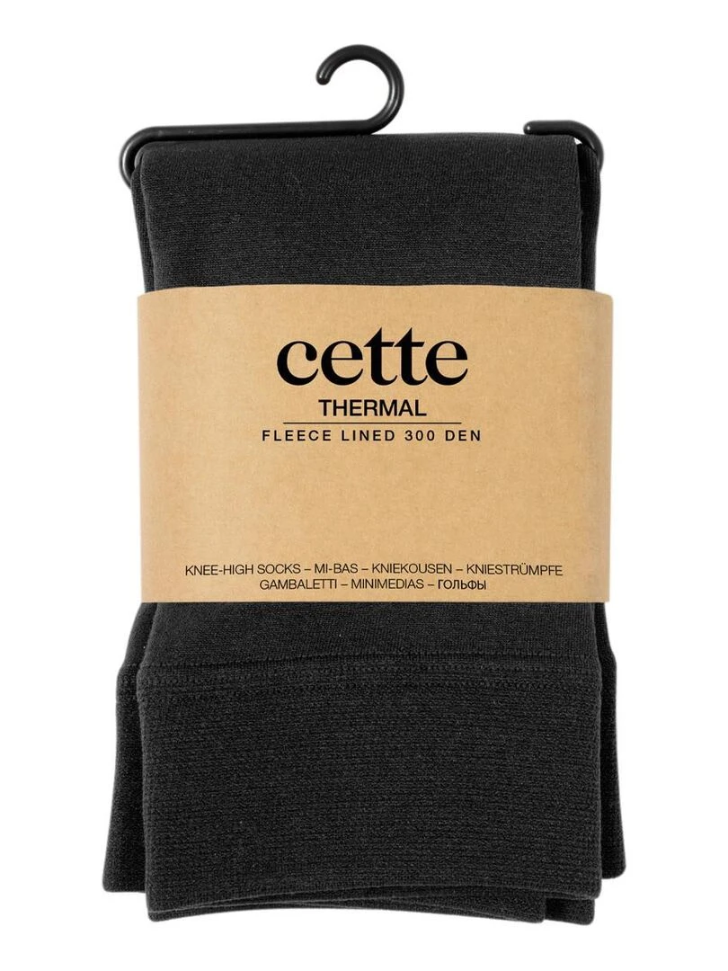 Pack de 2 mi bas thermique intérieur en polaire   Noir