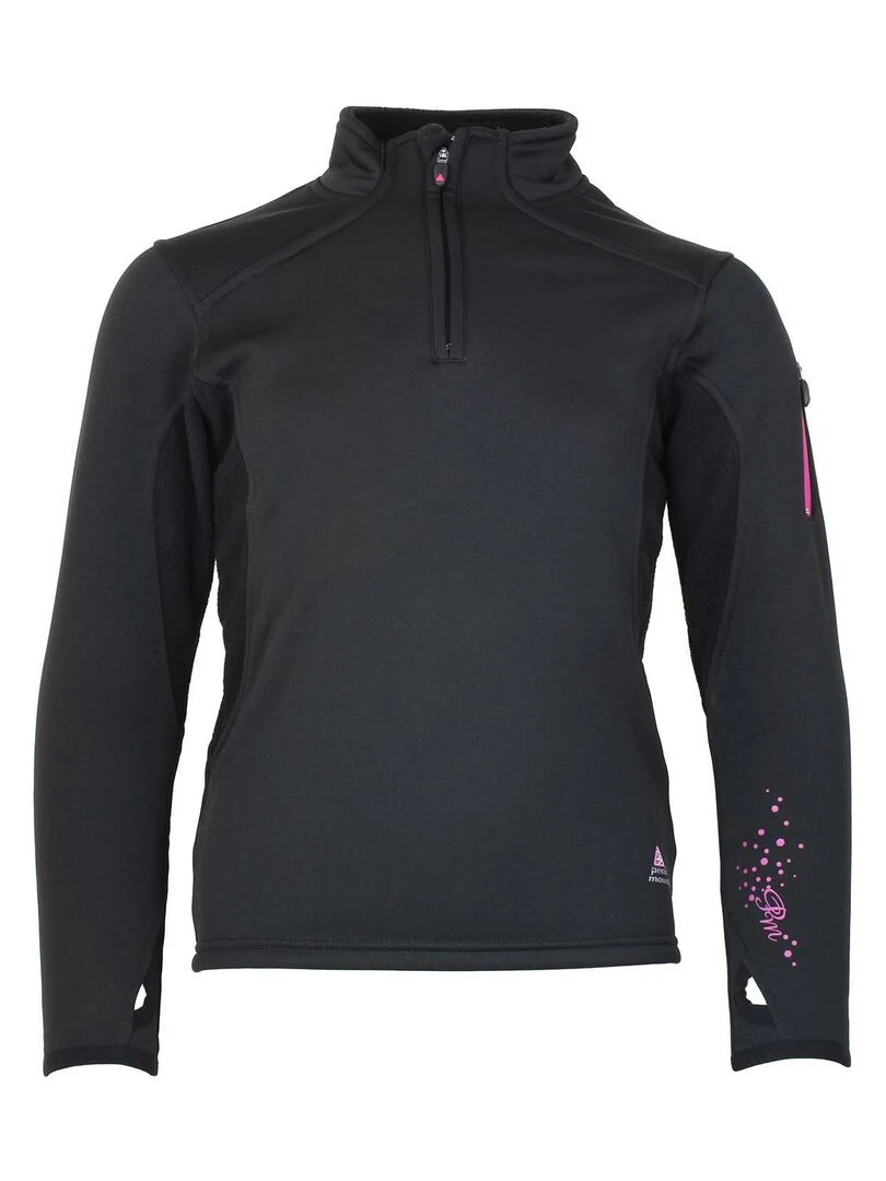 Sweat polarshell fille FANY PEAK MOUNTAIN Noir Noir