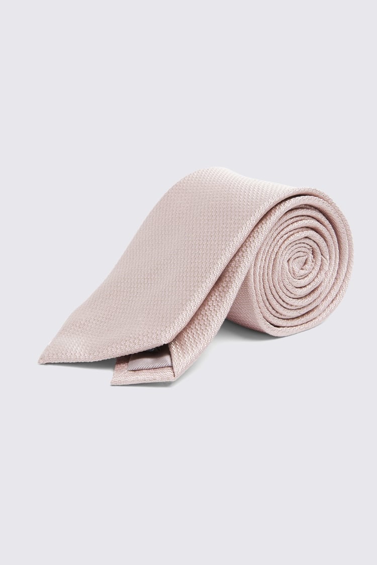 Dusty Pink Silk Semi-Plain Tie Buy Online at Moss
