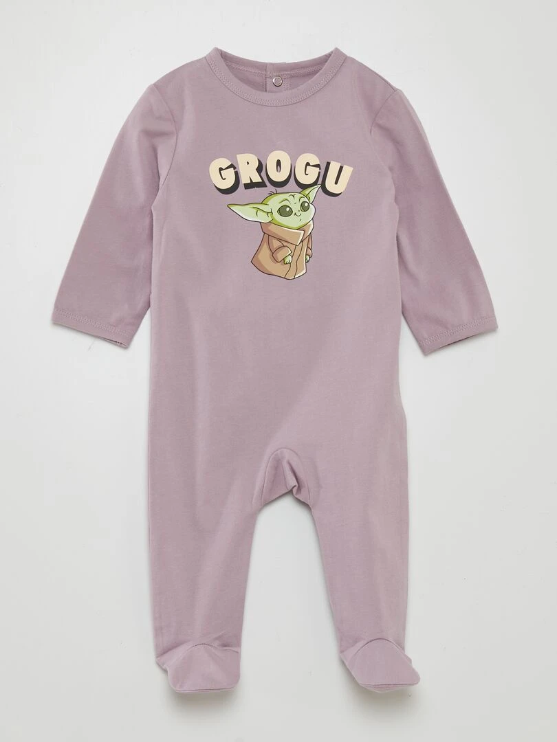 Pyjama dors bien 'Grogu' 'Star Wars' Violet